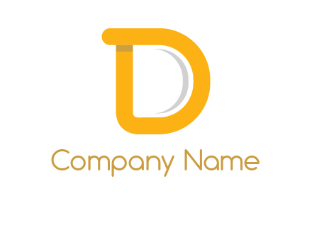 curve Letter D logo