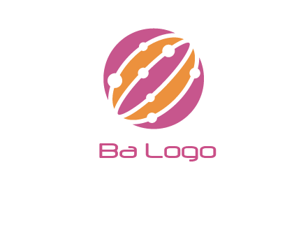 abstract globe logo