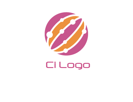 abstract globe logo