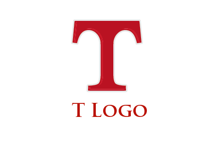 letter T in serif font