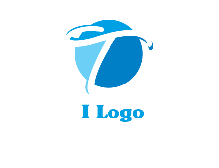 T letter in circle logo