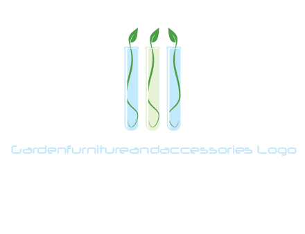 leaves in test tubes research logo