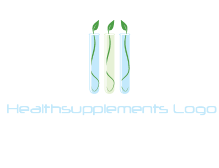 leaves in test tubes research logo