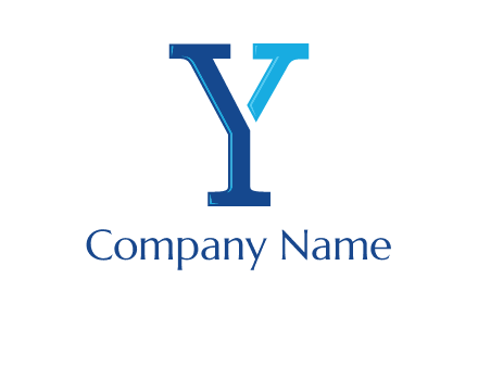 serif font letter Y