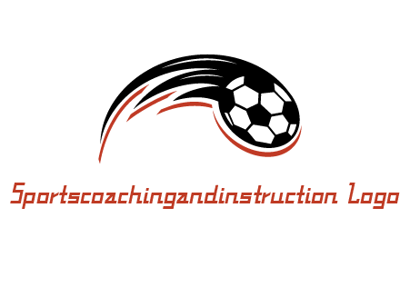 swoosh circular soccer logo