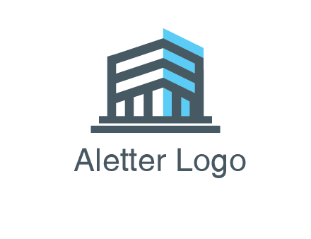 abstract building architecture logo