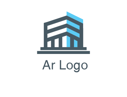 abstract building architecture logo