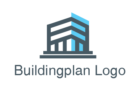 abstract building architecture logo