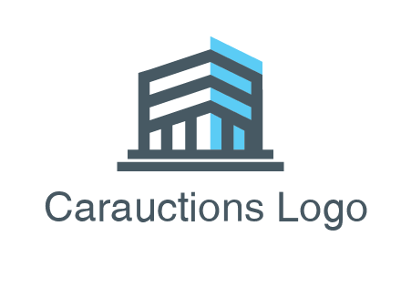 abstract building architecture logo