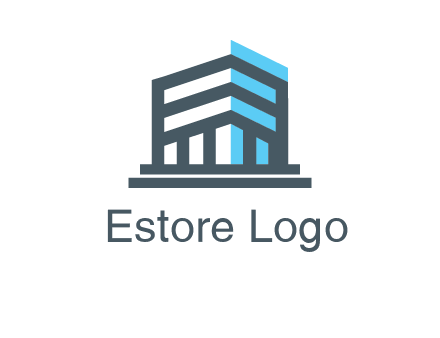 abstract building architecture logo