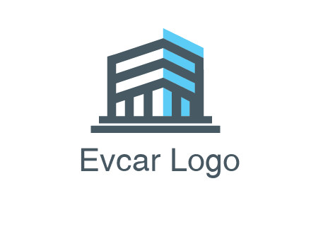 abstract building architecture logo