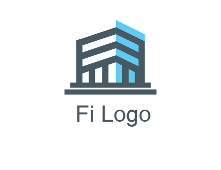 abstract building architecture logo