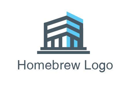 abstract building architecture logo