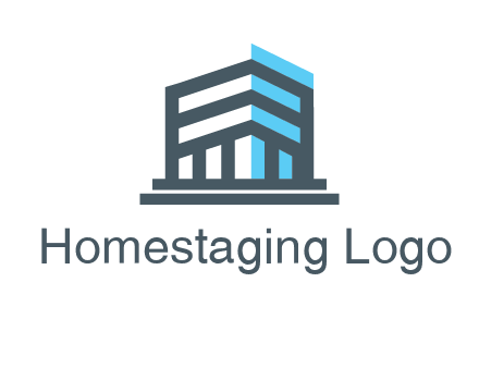 abstract building architecture logo