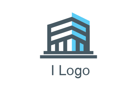 abstract building architecture logo