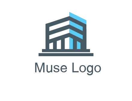 abstract building architecture logo