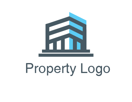 abstract building architecture logo