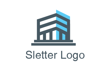 abstract building architecture logo