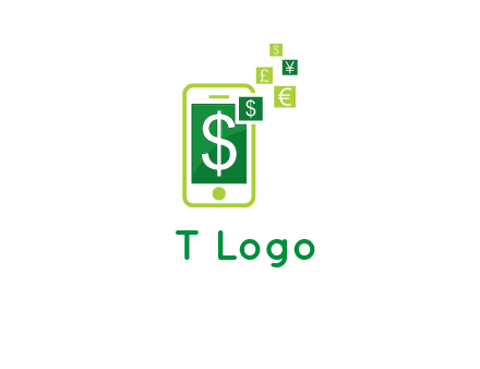 mobile icon currency logo