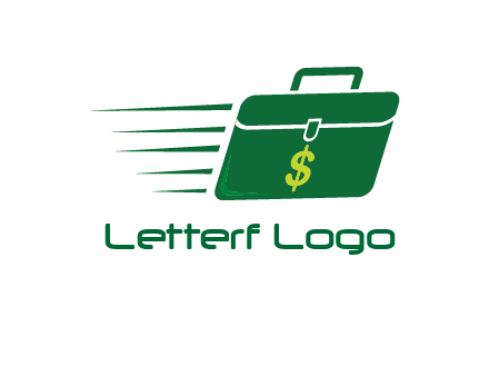 briefcase with dollar signlogo