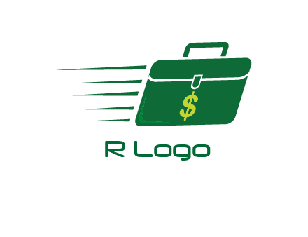 briefcase with dollar signlogo