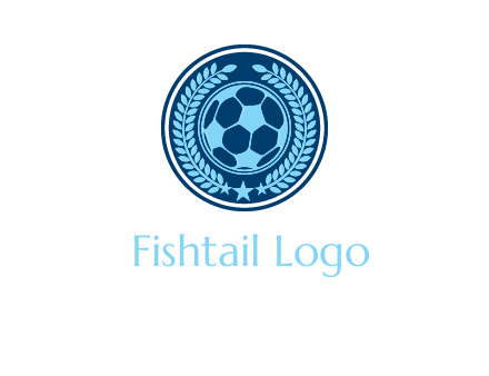 football in circle shield logo