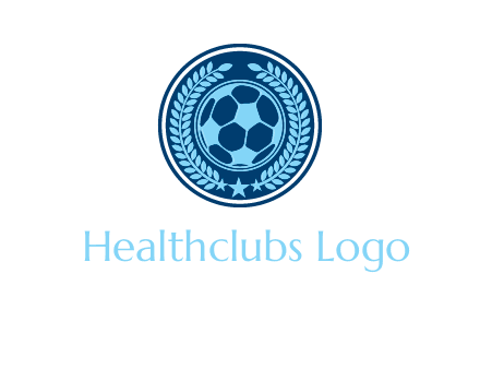 football in circle shield logo