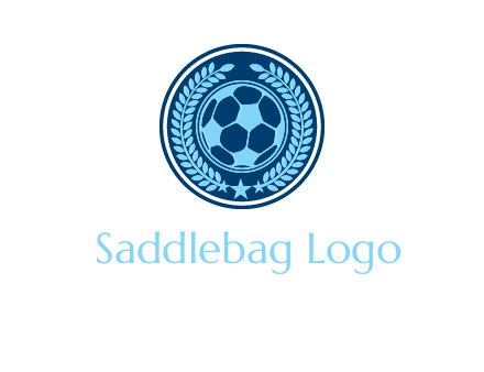 football in circle shield logo