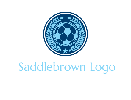 football in circle shield logo