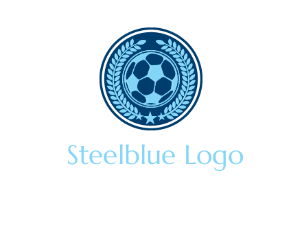 football in circle shield logo