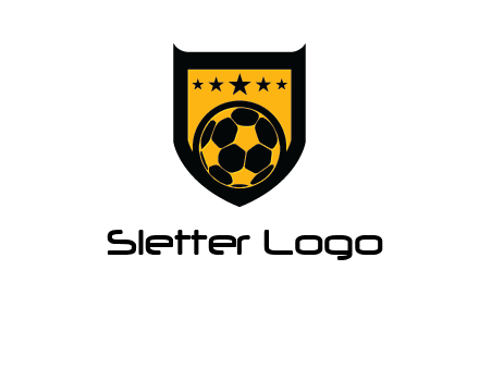 football in shield logo