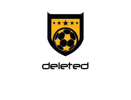 football in shield logo