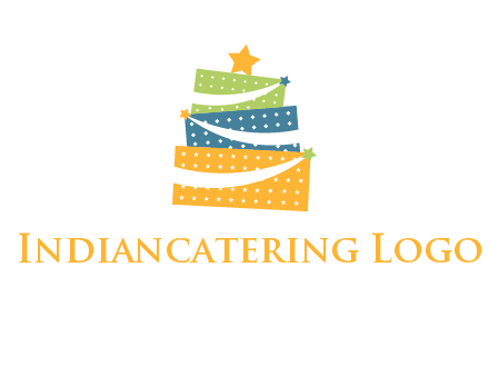 gift icon in cake logo