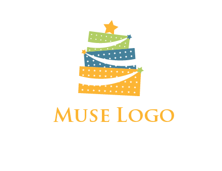 gift icon in cake logo