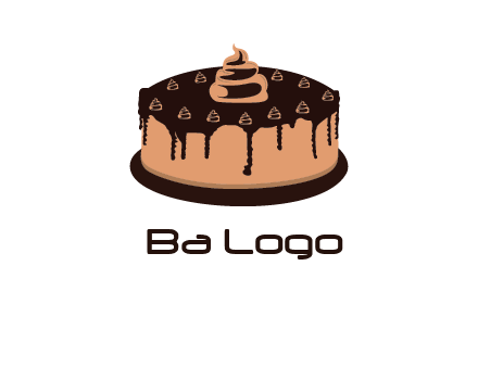 pastry on cake logo