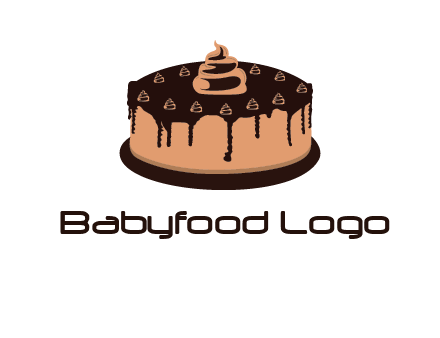 pastry on cake logo