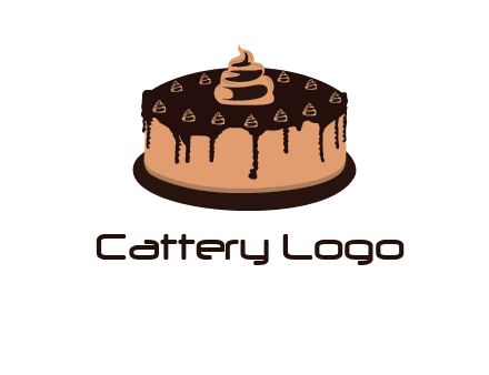 pastry on cake logo