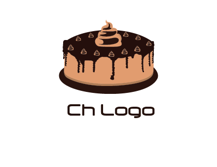 pastry on cake logo