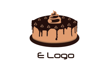 pastry on cake logo