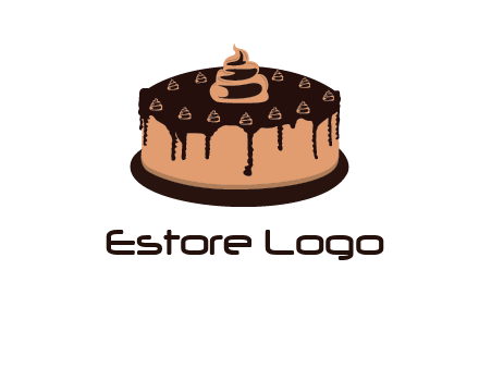 pastry on cake logo