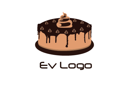 pastry on cake logo