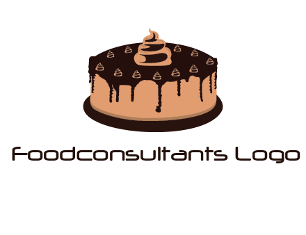 pastry on cake logo