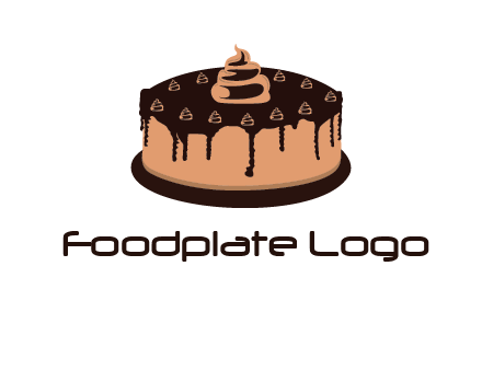 pastry on cake logo