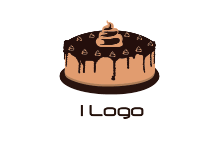 pastry on cake logo