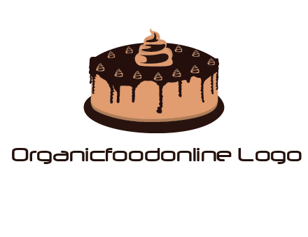 pastry on cake logo