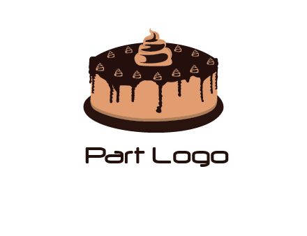 pastry on cake logo