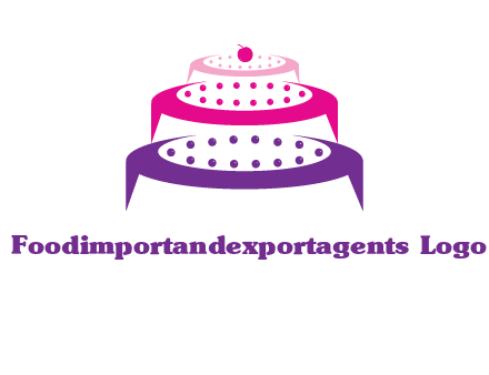 multi level cake logo