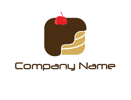 chocolate bakery cake logo