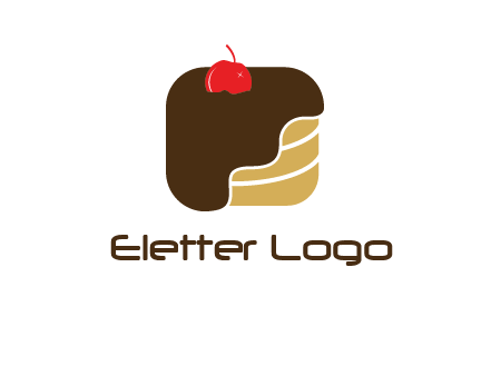 chocolate bakery cake logo