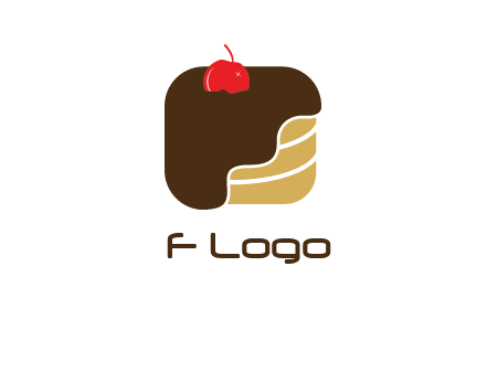 chocolate bakery cake logo